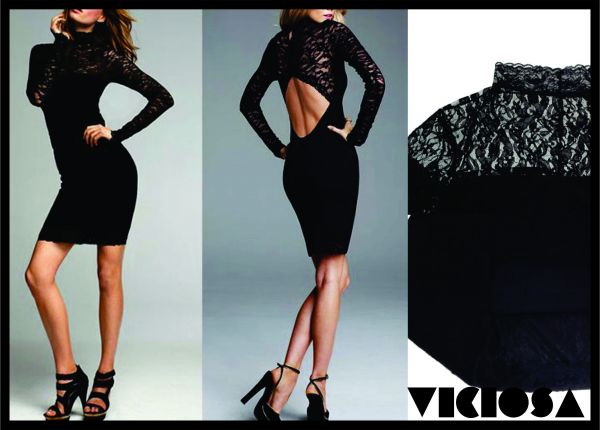 Vestido Renda Decote - V006