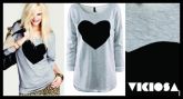Blusa Feminina black heart